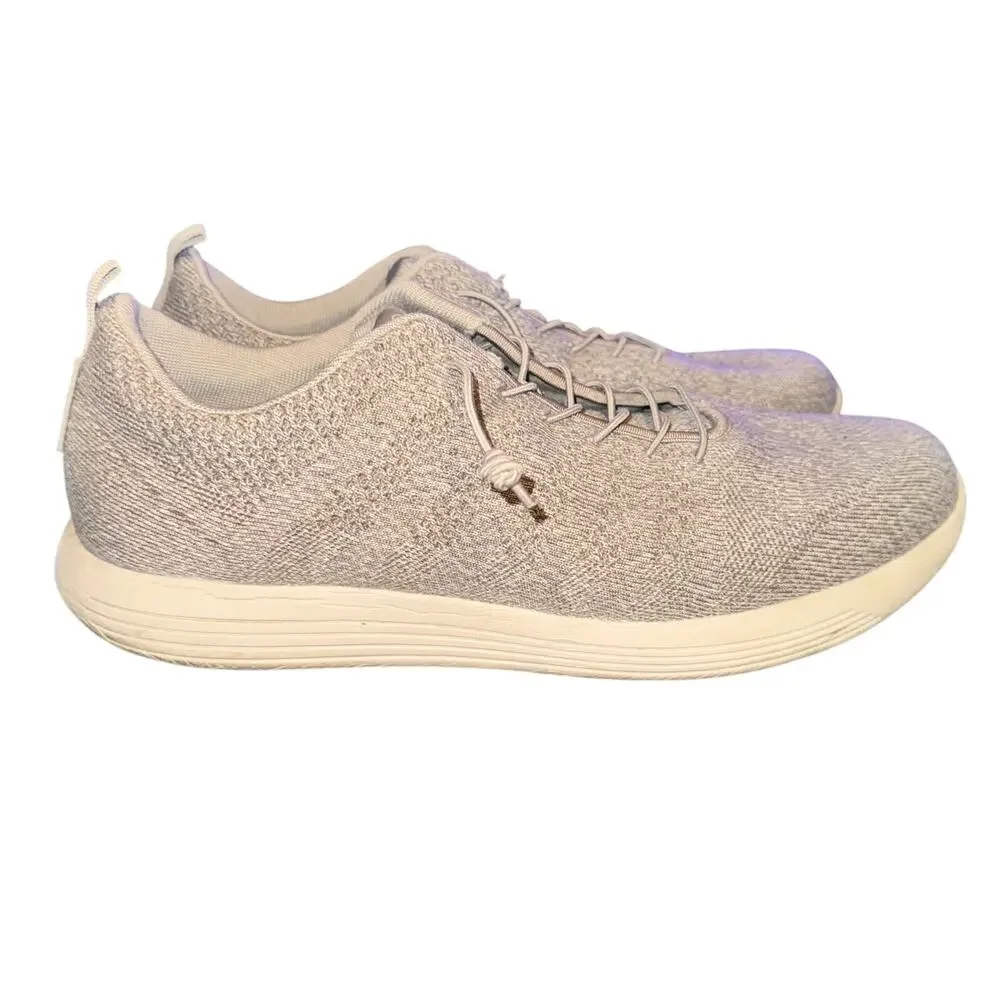 Woolloomooloo Belmont Merino Sneakers Men's Size 13 Natural Gray Knit Shoes